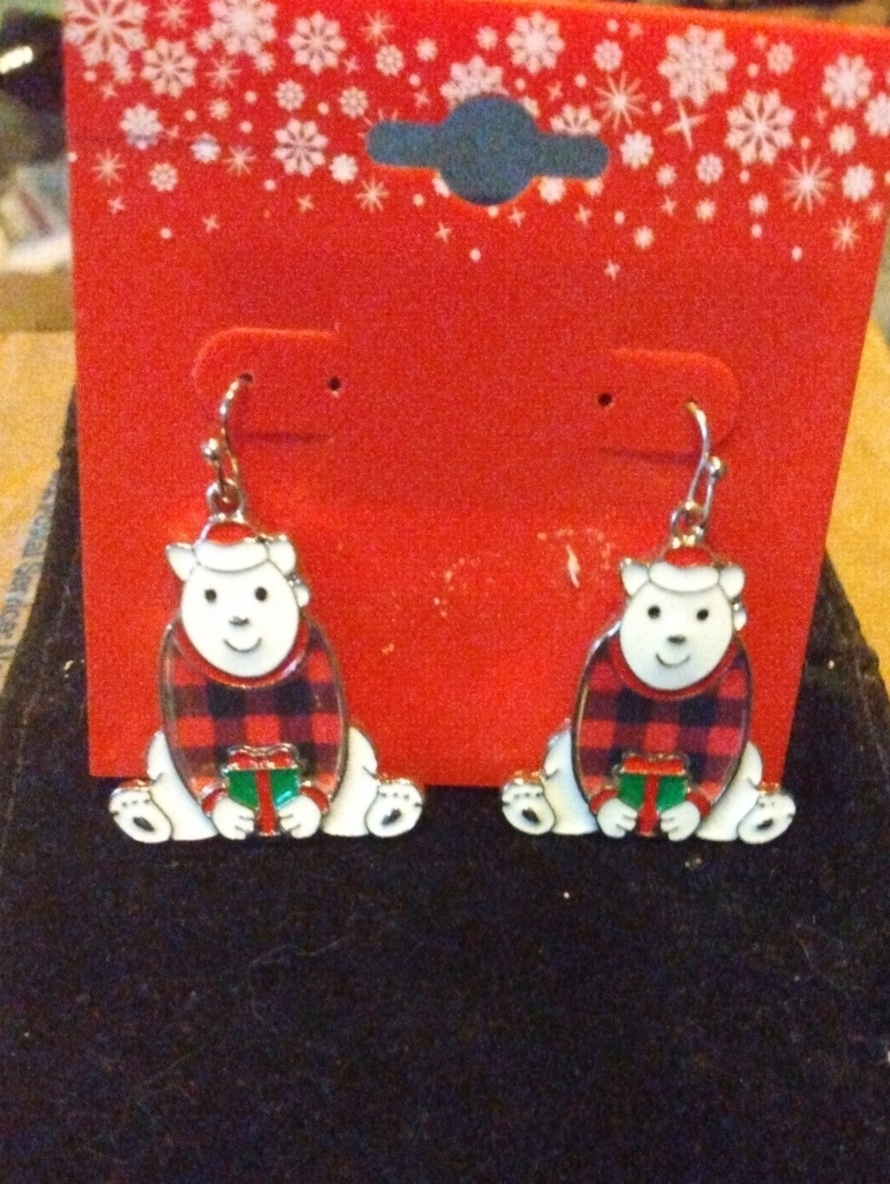 Polar Bear Christmas  earrings